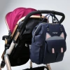 The new cross-border waterproof Oxford cloth mummy bag, multi-functional large-capacity baby and mother bag, portable diaper bag can be printed with logo details Picture